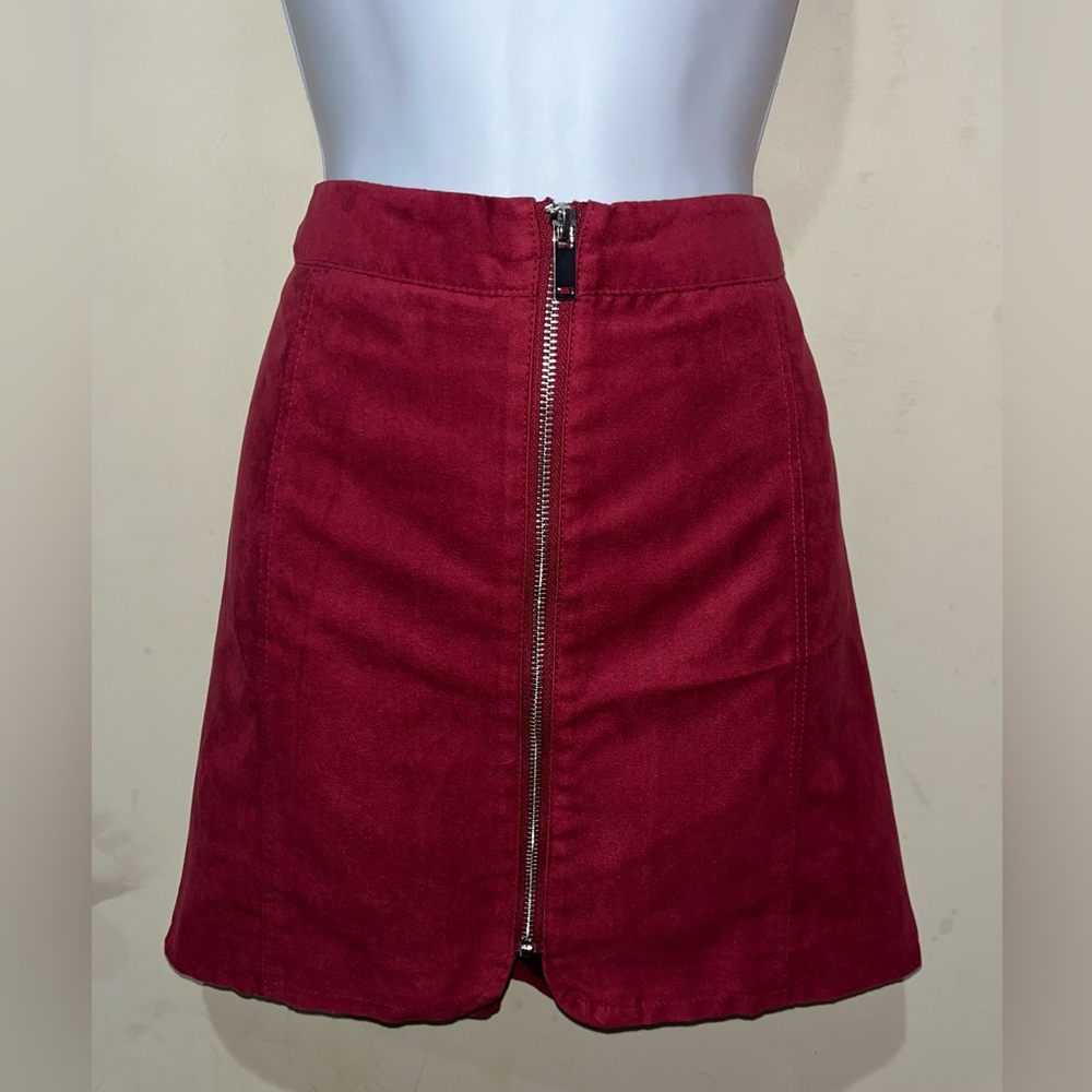 H&M Velvet Mini Skirt- High waisted
